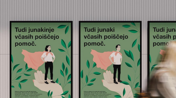 Mestna občina Ljubljana - kampanja Tudi junaki in junakinje včasih poiščejo pomoč